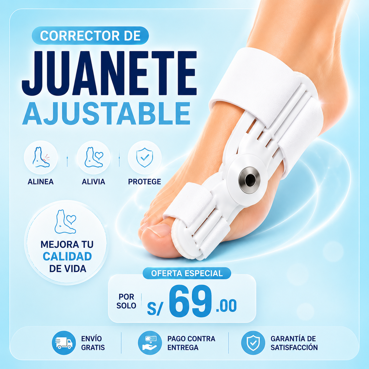 corrector de juanete
